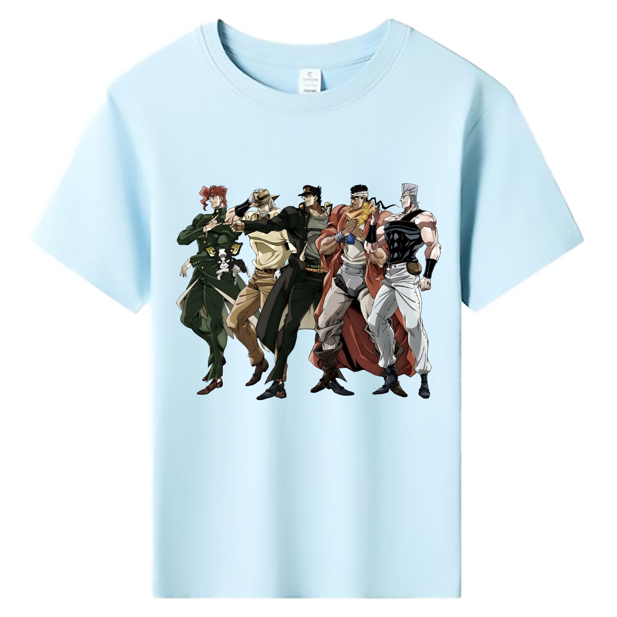 （画像用） ジョジョの奇妙な冒険 JoJo's Bizarre Adventure 綿100％キッズTシャツ（フロントプリント）